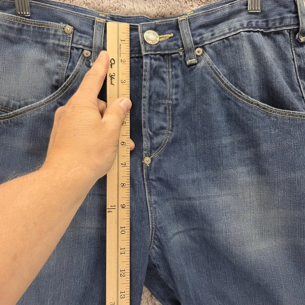 Vintage Levis Engineered Jeans Mens 32x34 Blue Twisted One Pocket Buckle Back